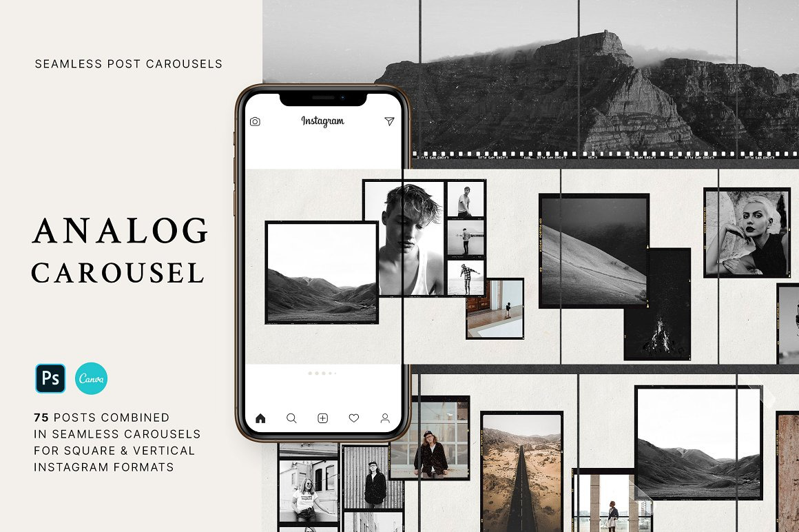 Analog - Carousel Post Templates Analog - Carousel Post Templates