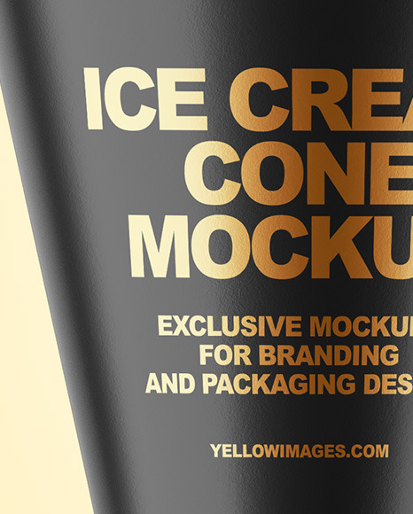 Ice Cream Cone Mockup