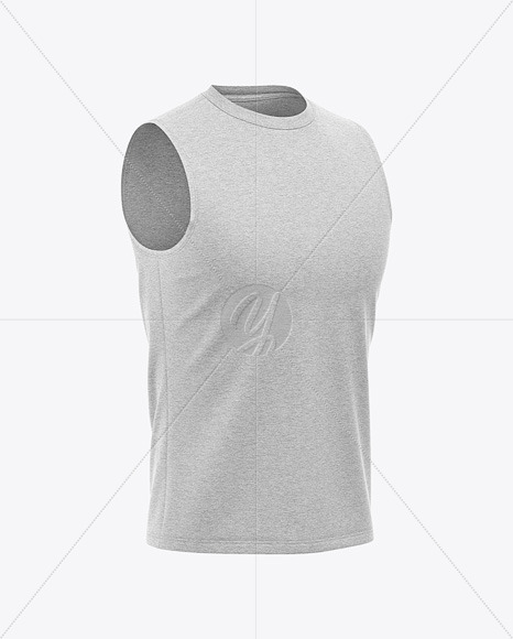 Heather Sleeveless Muscle Shirt