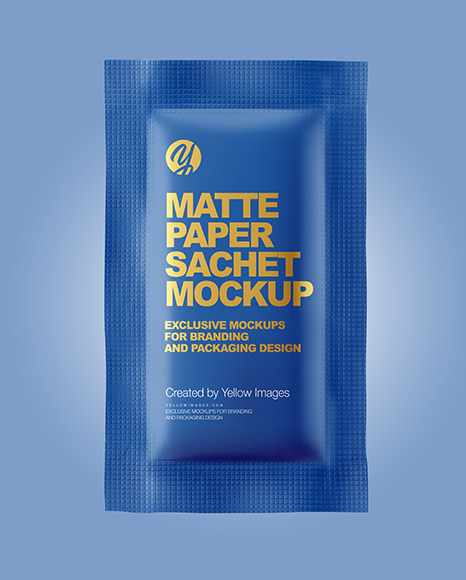 Matte Sachet Mockup