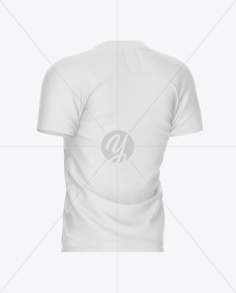 Men’s Soccer Jersey Mockup – Back Half-Side View