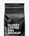 Glossy Coffee Bag Mockup