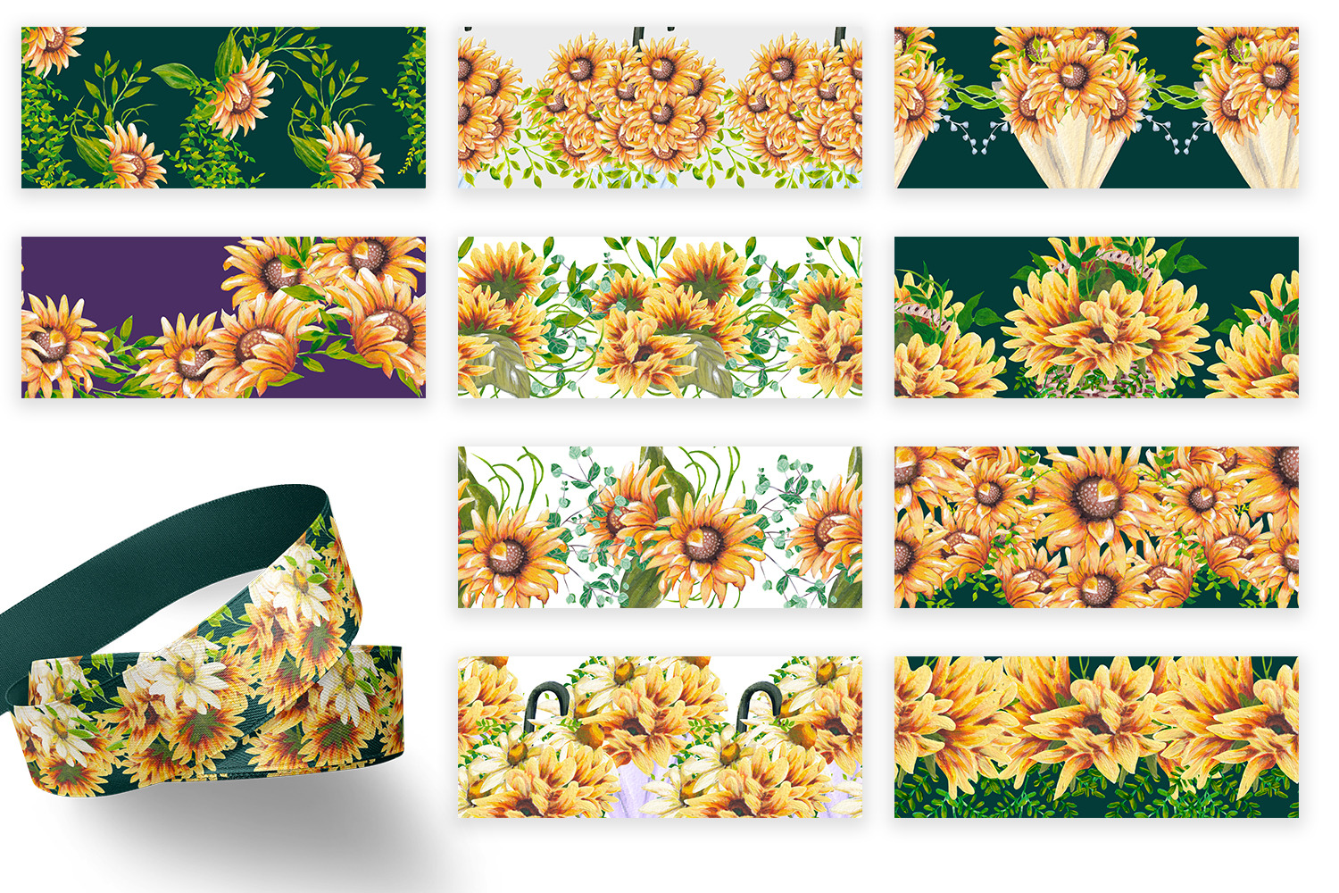 Sunflower Pattern Collection Sunflower Pattern Collection