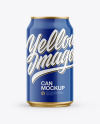 Glossy Finish Aluminum Drink Can Mockup