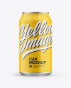 Glossy Finish Aluminum Drink Can Mockup