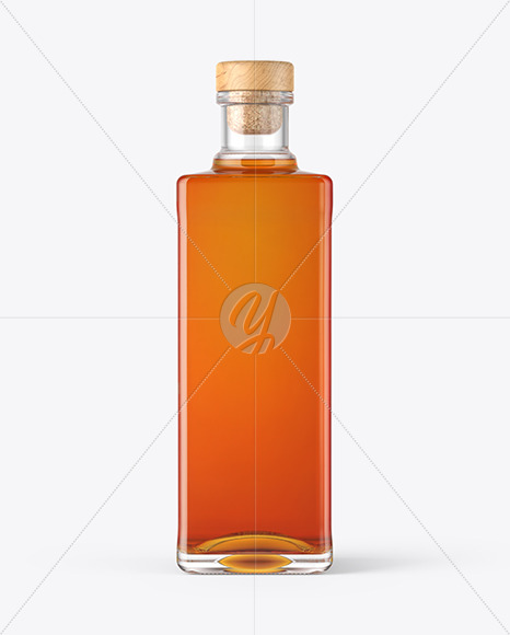 Square Whiskey Bottle Mockup