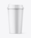 Matte Coffee Cup Mockup - Front View