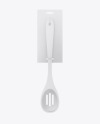 Plastic Kitchen Slotted Spoon Mockup