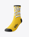 Sock Mockup - Half Side View