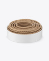 Twisted Sisal Rope Package Mockup - High-Angle View