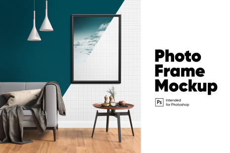 Photo Frame Mockup - Wood mockup