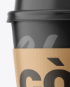 Matte Coffee Cup w/ Holder Mockup