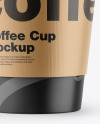 Matte Coffee Cup w/ Holder Mockup