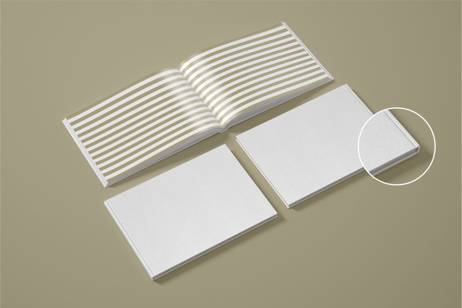 Horizontal Catalogue and Magazine Mockup Set