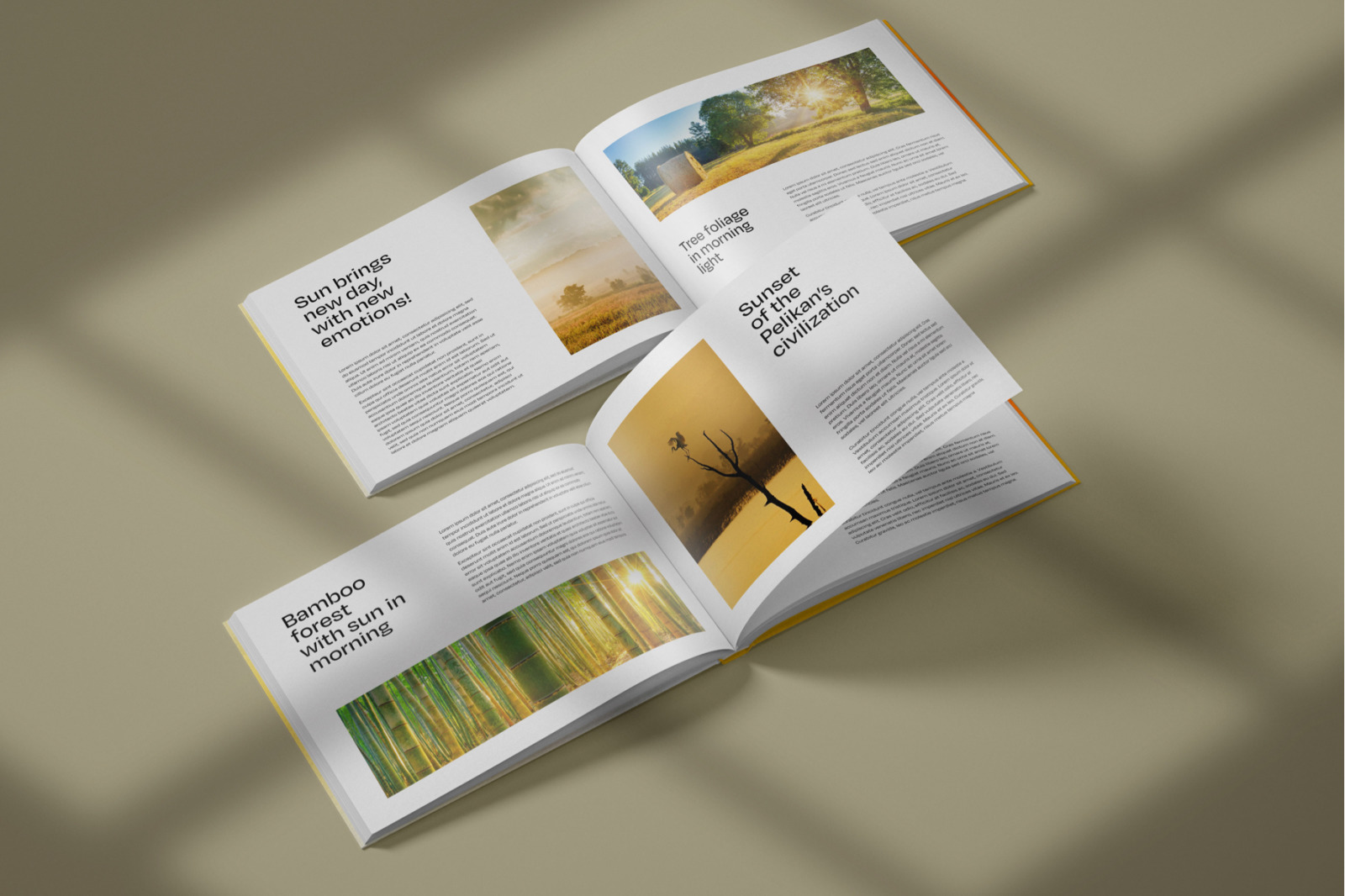 Horizontal Catalogue and Magazine Mockup Set