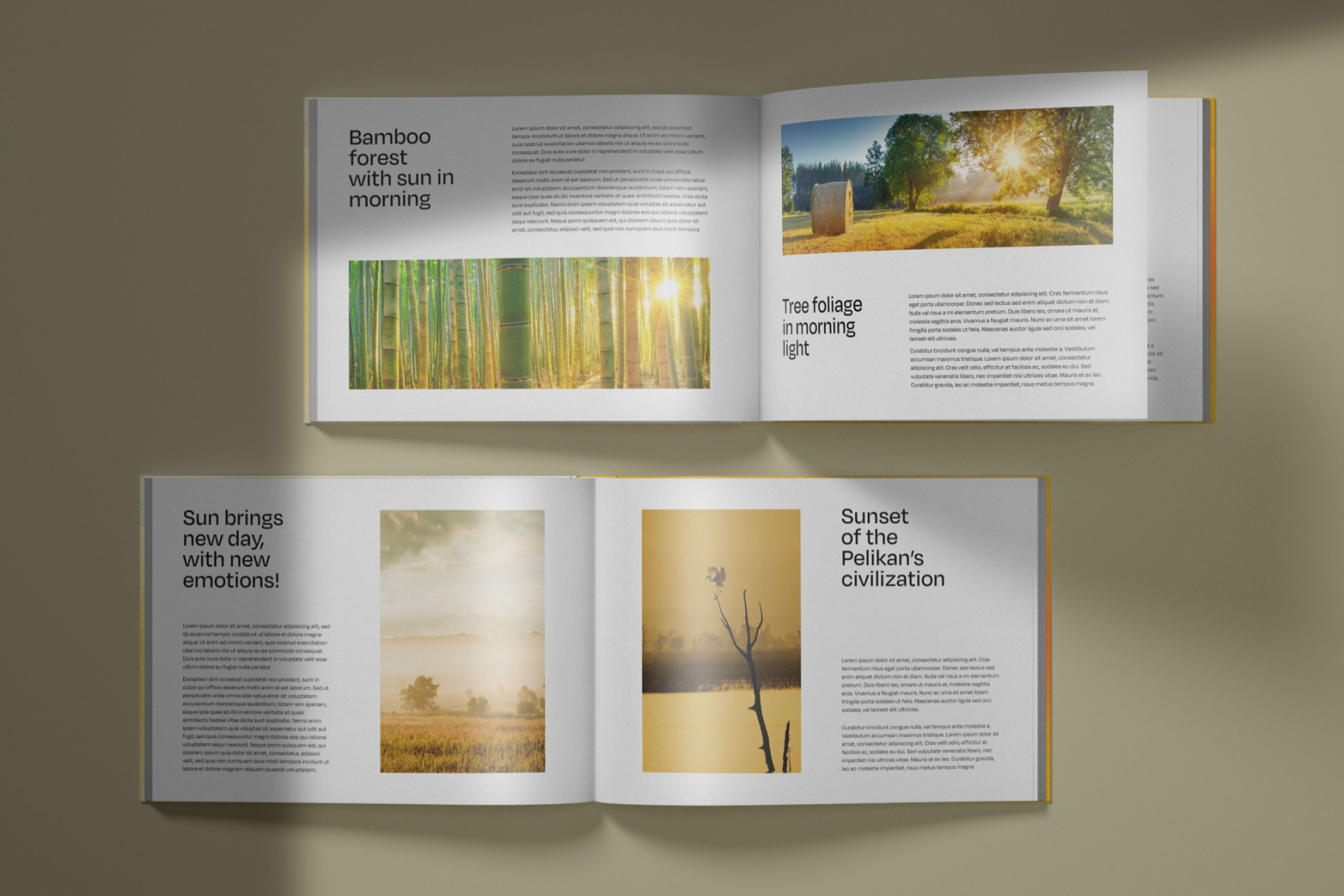 Horizontal Catalogue and Magazine Mockup Set