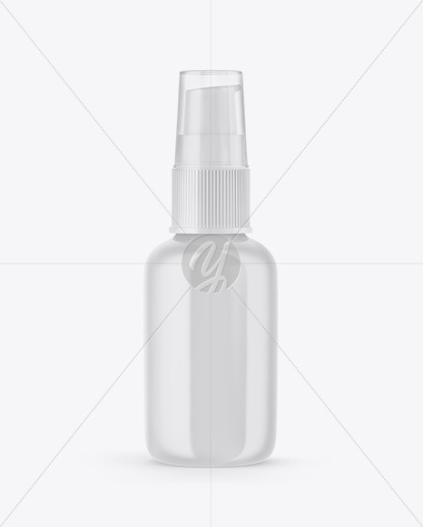 Glossy Spray Bottle Mockup