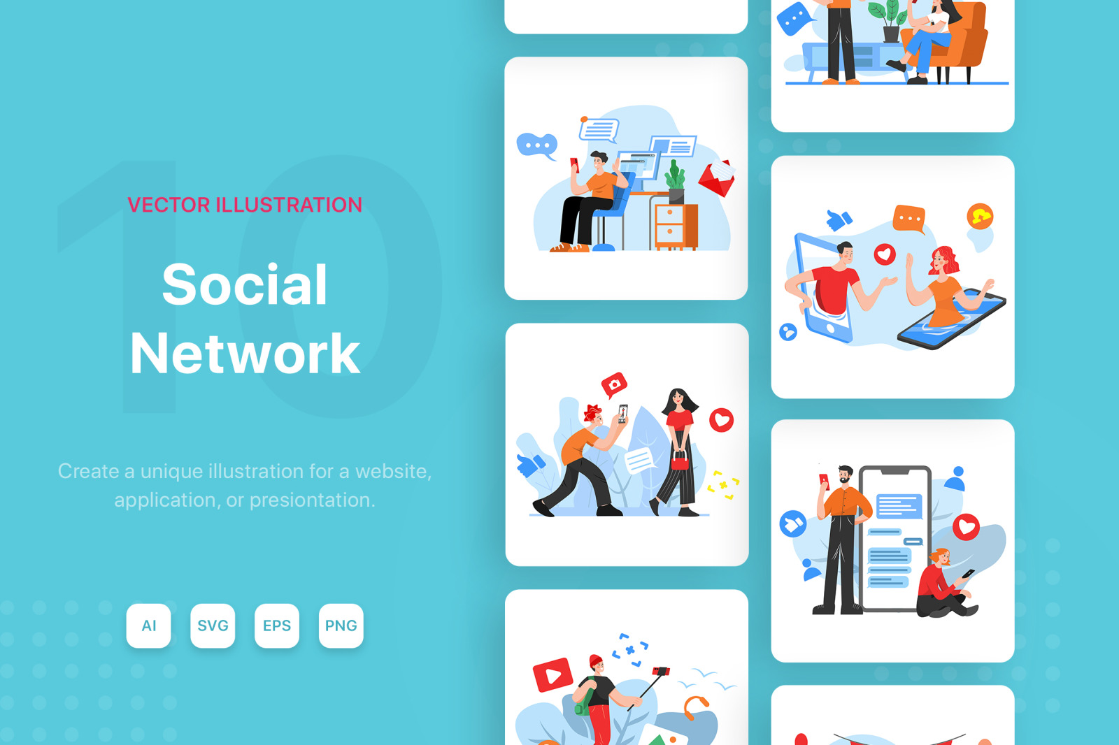 M79_Social Network Illustrations M79_Social Network Illustrations