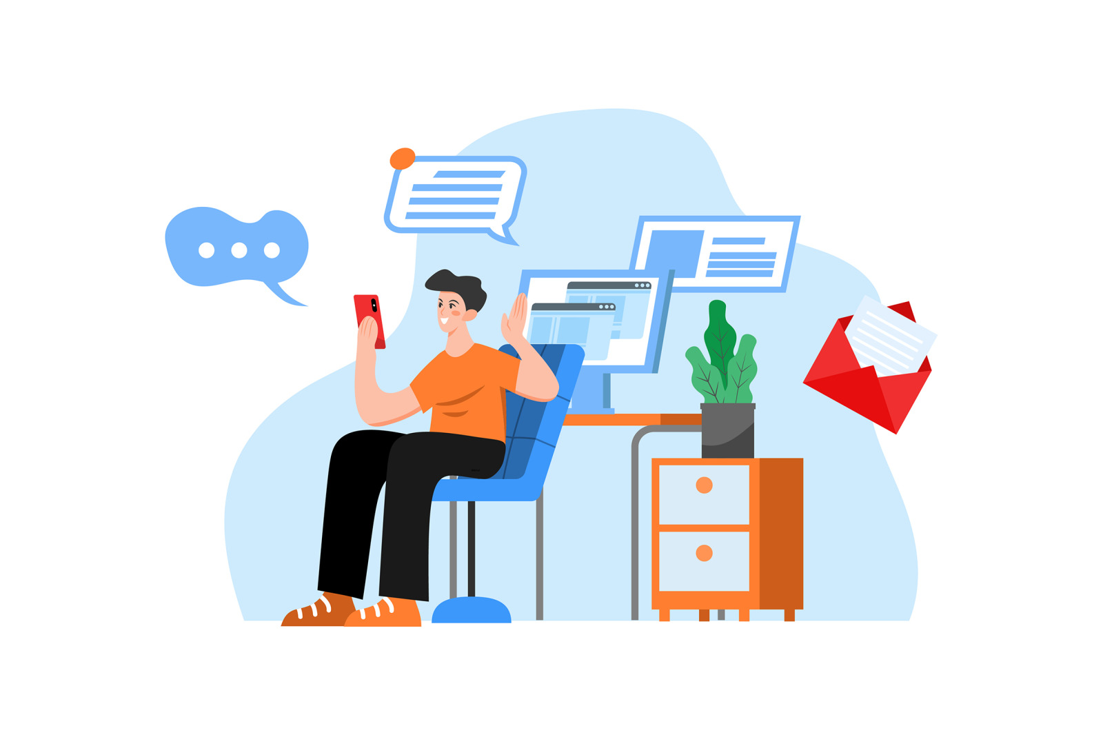 M79_Social Network Illustrations M79_Social Network Illustrations