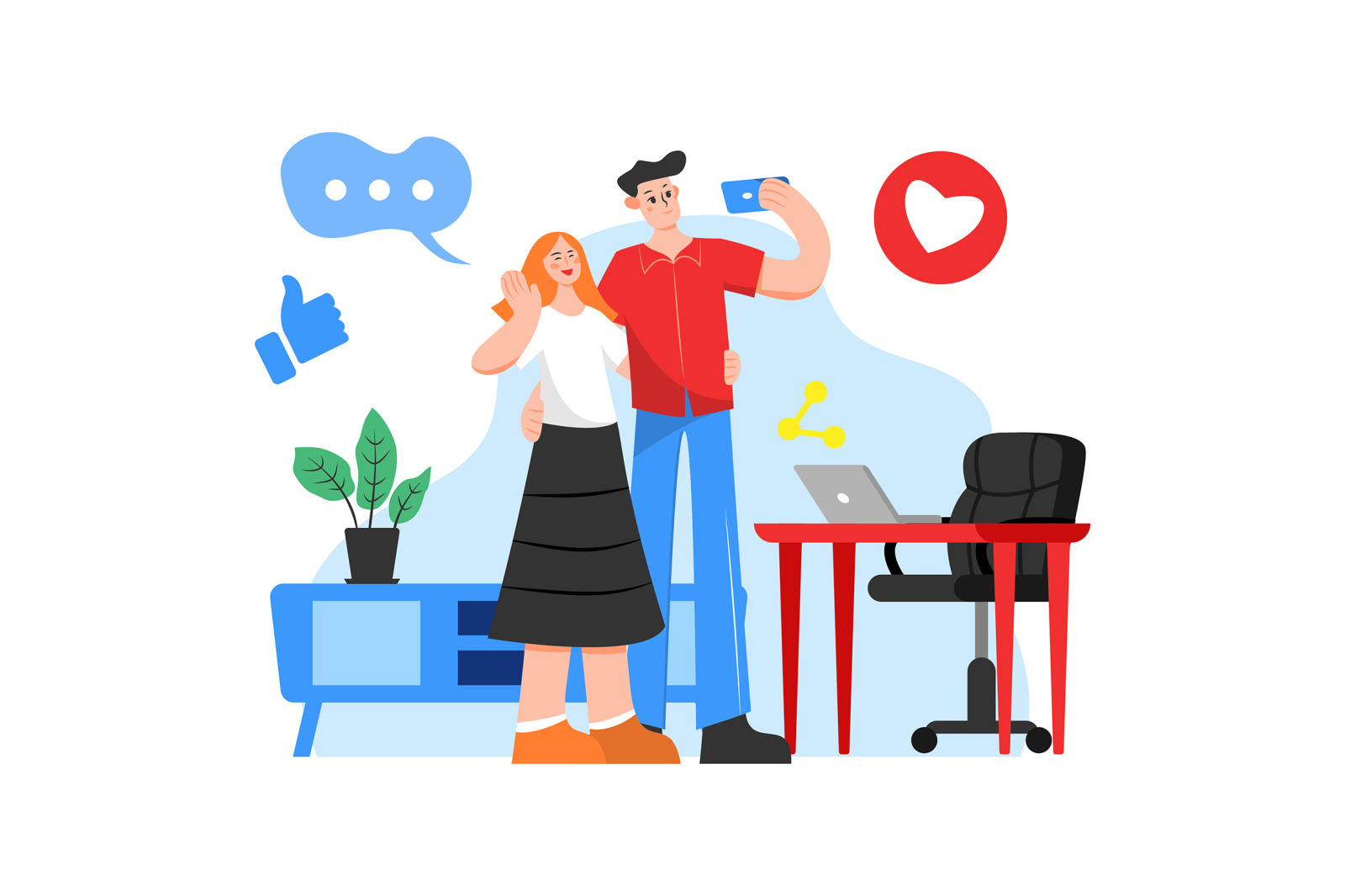 M79_Social Network Illustrations M79_Social Network Illustrations
