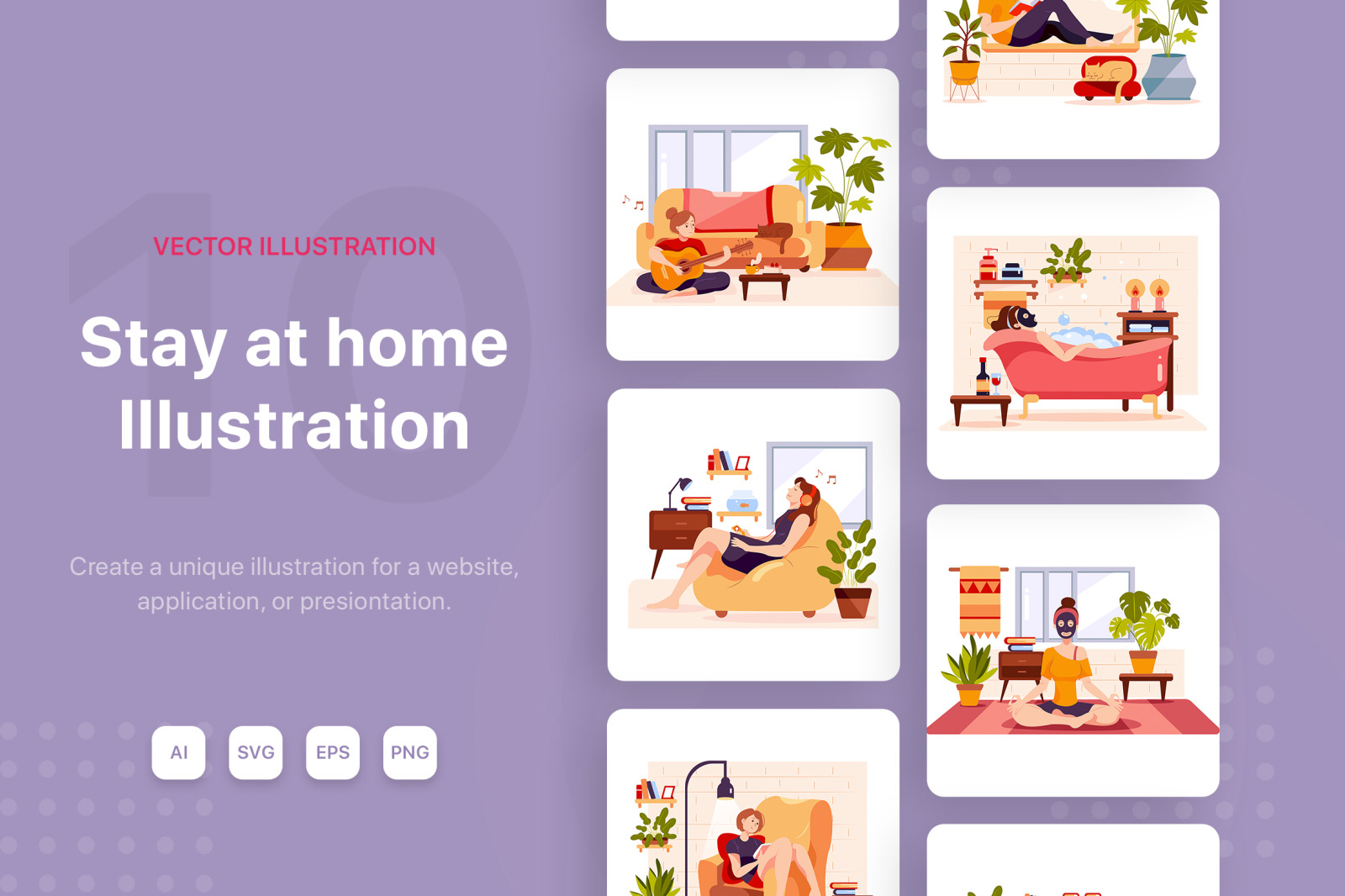 M95_Stay at Home Illustrations M95_Stay at Home Illustrations