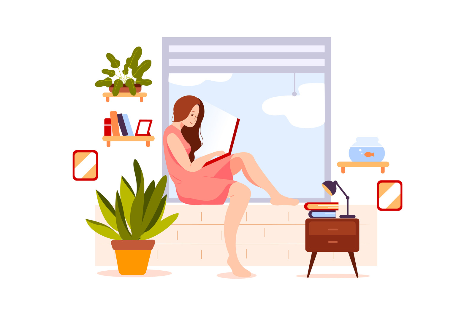 M95_Stay at Home Illustrations M95_Stay at Home Illustrations