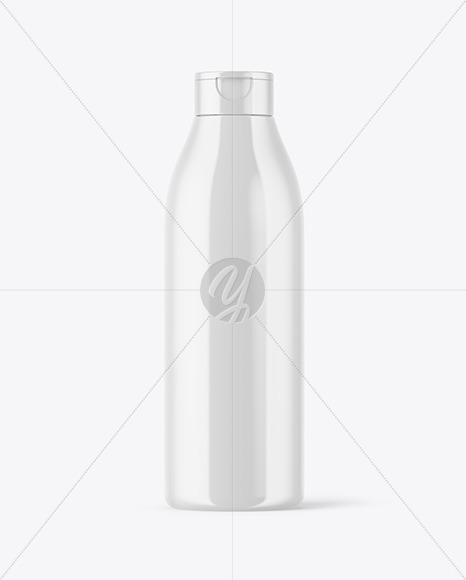 Glossy Plastic Bottle Mockup