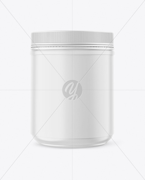 Matte Protein Jar Mockup