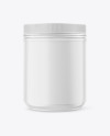 Matte Protein Jar Mockup