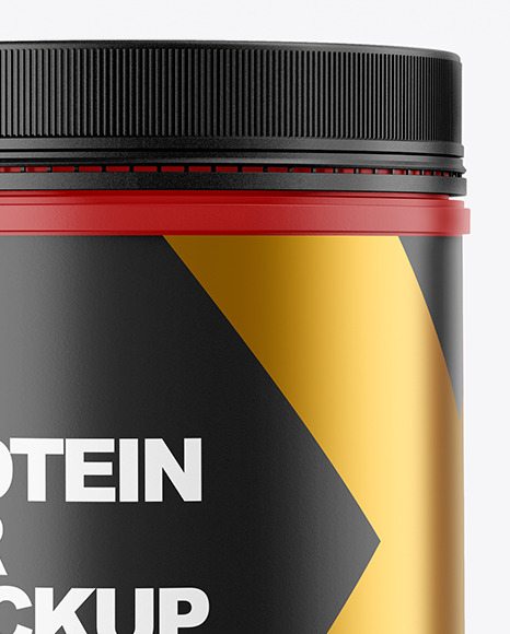 Matte Protein Jar Mockup