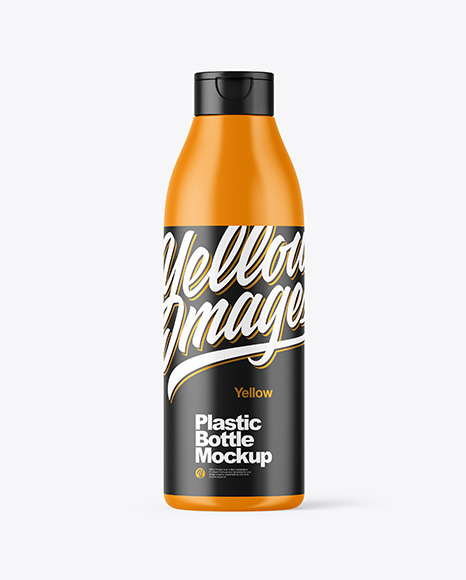 Matte Plastic Bottle Mockup