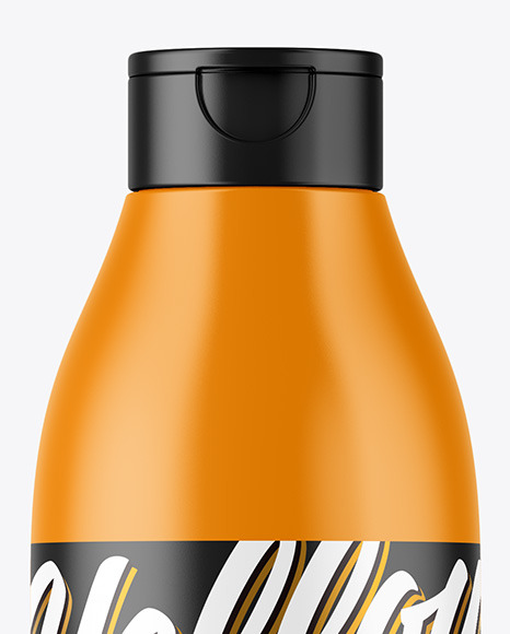 Matte Plastic Bottle Mockup