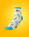 Sock Mockup - Half Side View