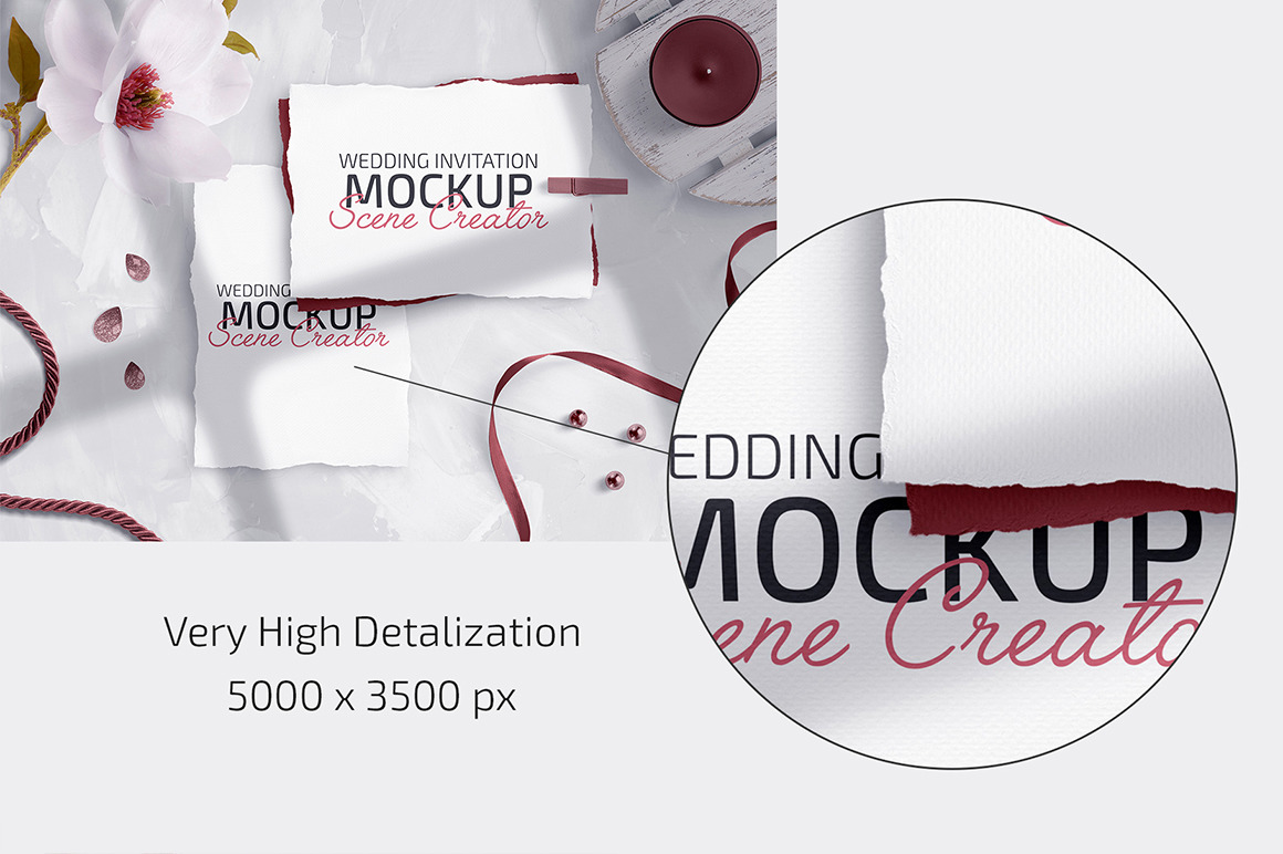 Wedding Invitation Mockup Scene Creator