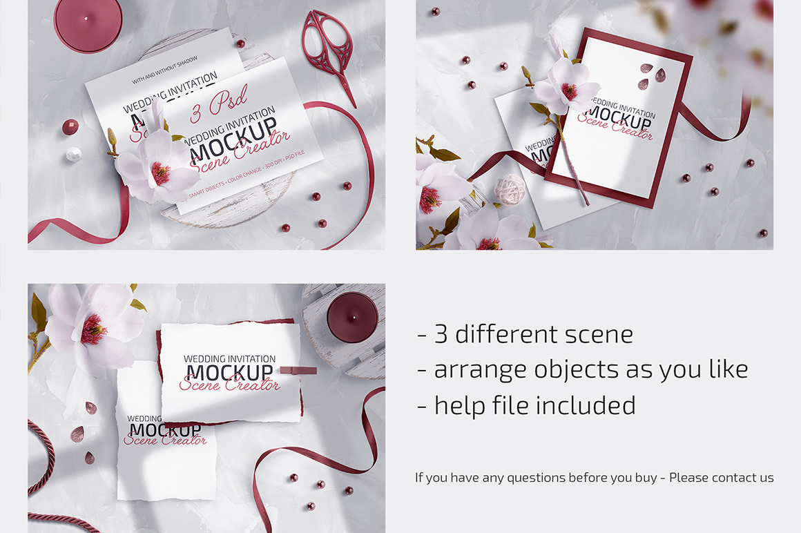 Wedding Invitation Mockup Scene Creator Wedding Invitation Mockup Scene Creator
