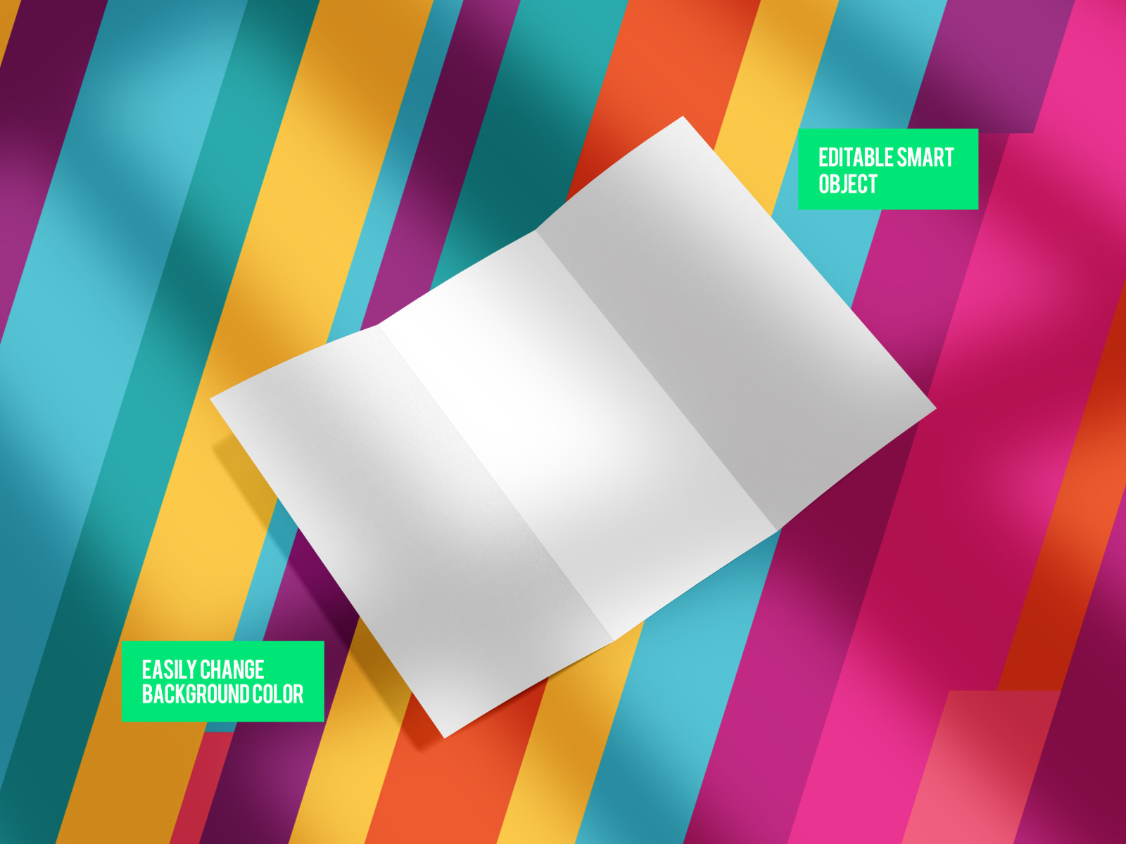 Corporate Trifold Brochure Mockup Set Corporate Trifold Brochure Mockup Set