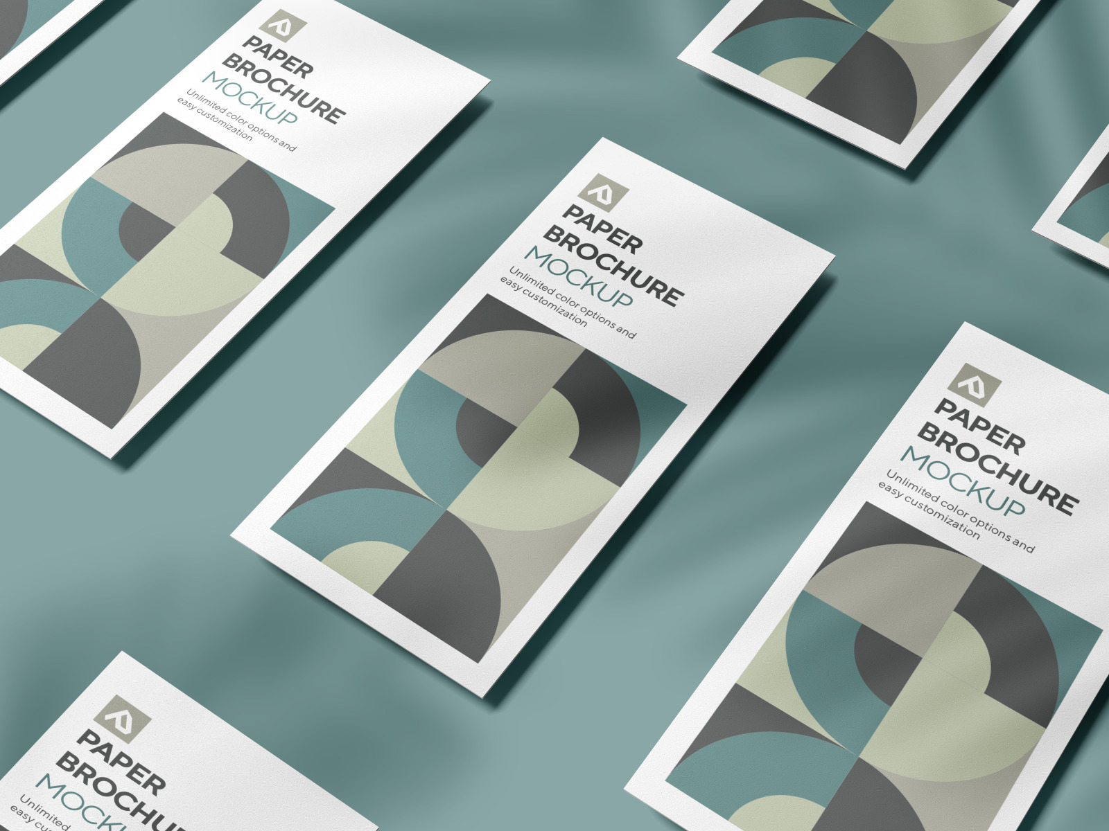 Corporate Trifold Brochure Mockup Set