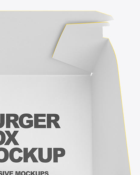 Burger In Box Mockup