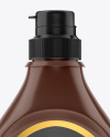 Glossy Plastic Syrup Bottle Mockup