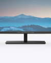 Curved Ultrawide Monitor Mockup - Front View