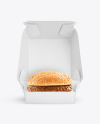 Burger In Box Mockup