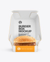 Burger In Box Mockup