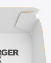 Burger In Box Mockup