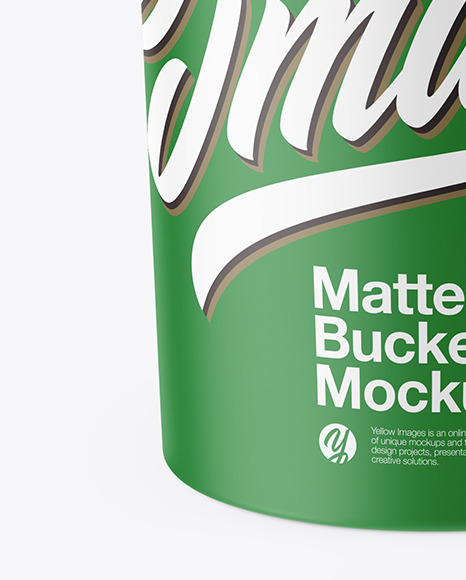 Matte Paint Bucket Mockup