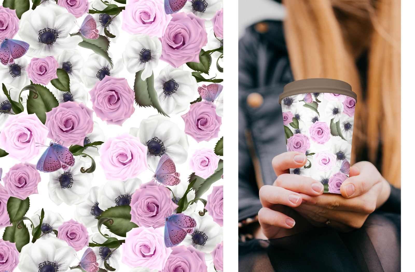 Hydrangea, Roses and Anemone flowers