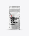 Metallic Coffee Bag Mockup