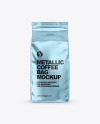 Metallic Coffee Bag Mockup