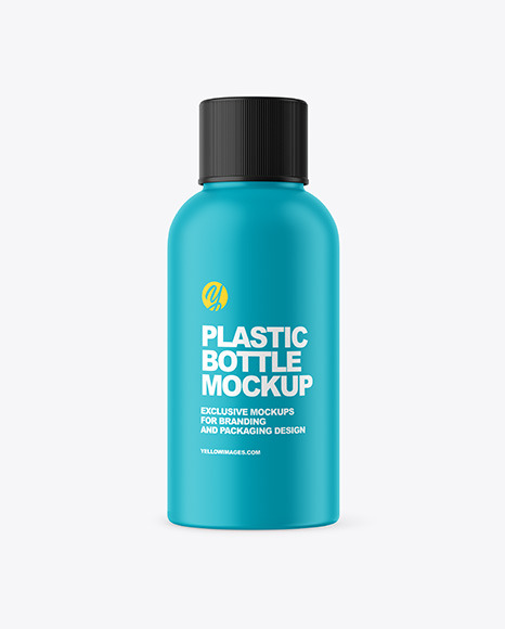 Matte Plastic Bottle Mockup - Skin care product mockup