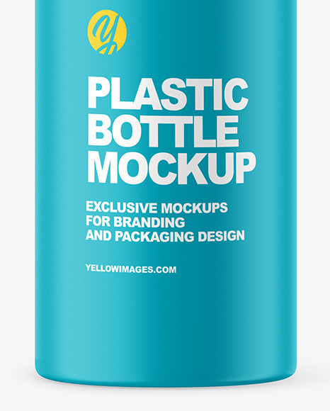 Matte Plastic Bottle Mockup