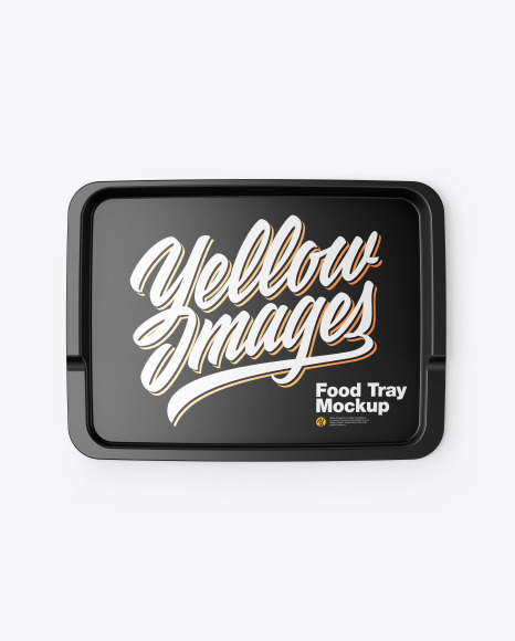 Glossy Food Tray Mockup